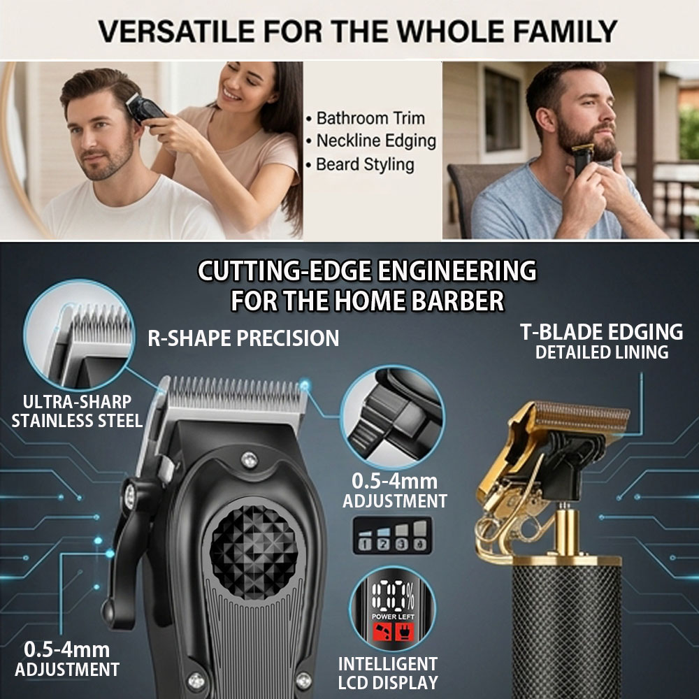 Professional Hair Clippers wit - Mens Grooming Tools ulasan dan harga