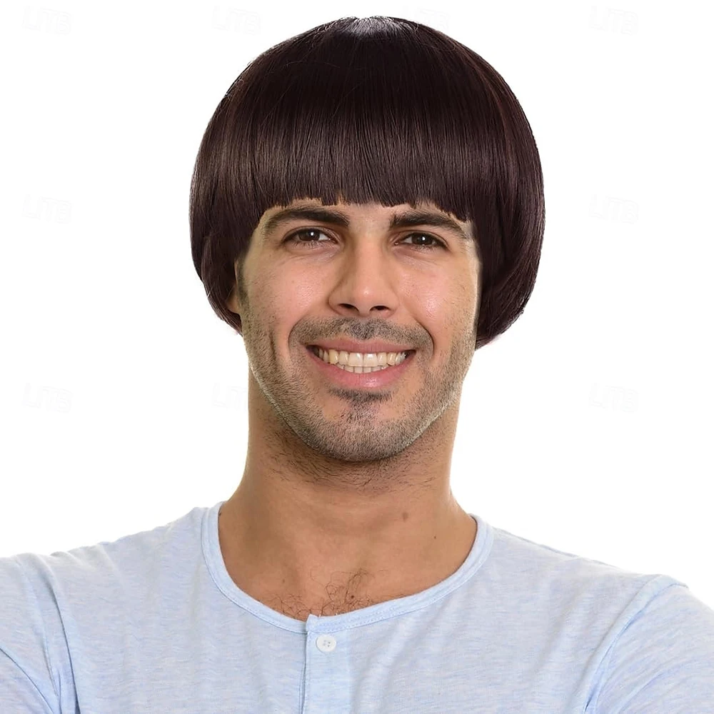 Synthetic Hair Short Mushroom  - Men'S Grooming Haircut ulasan dan harga