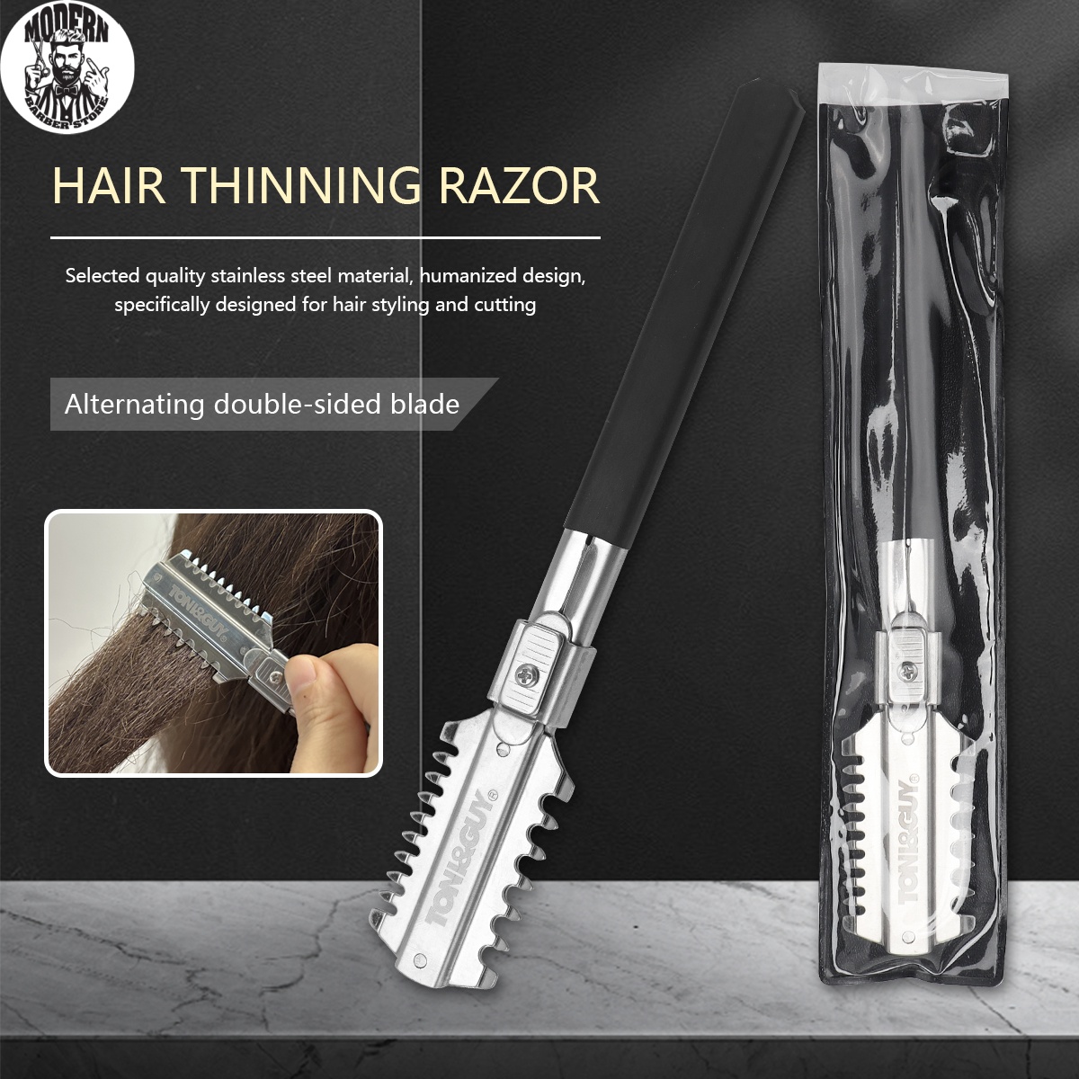 Salon Double-Edge Shaving Hair - Men'S Grooming Trimmer ulasan dan harga