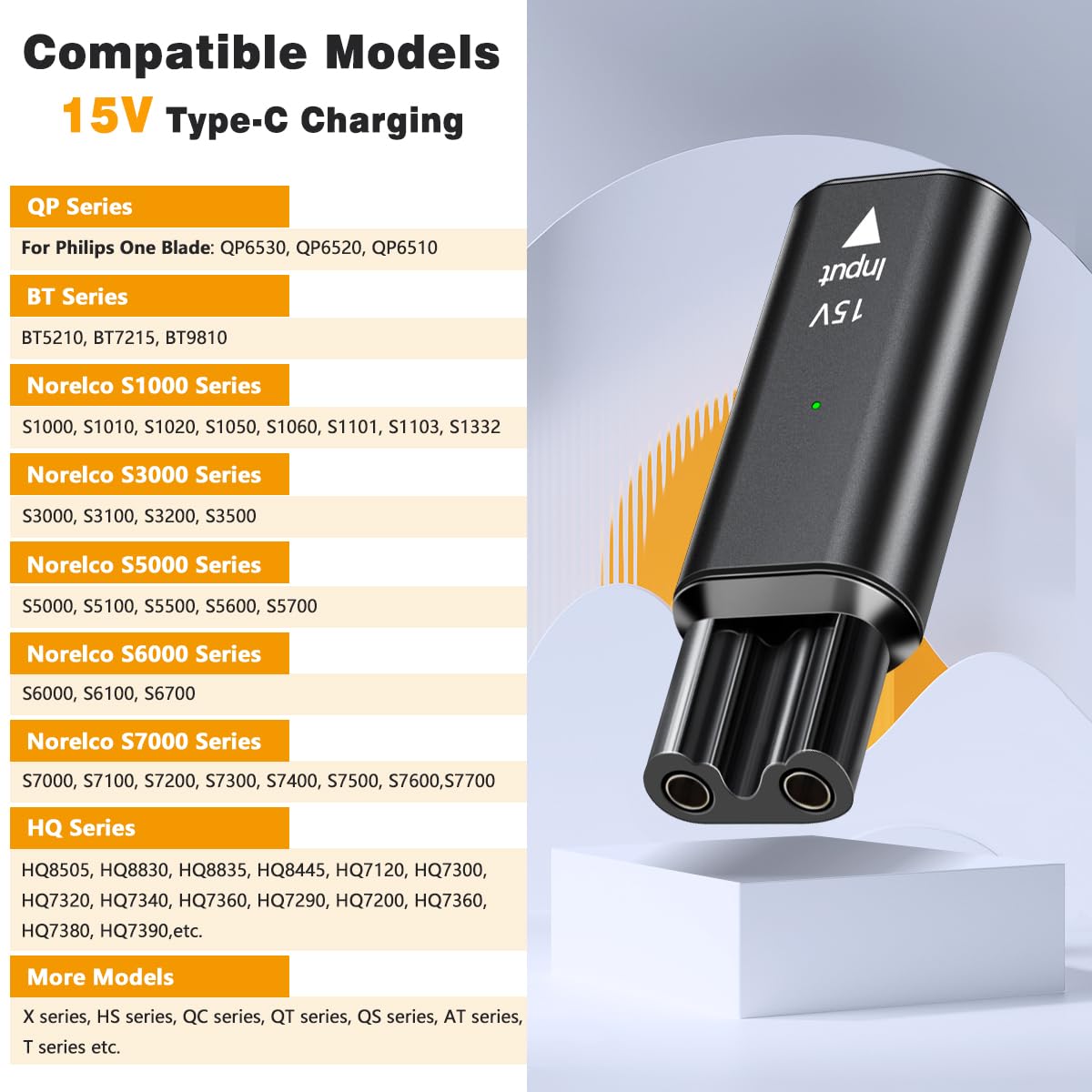15V USB-C Safe Stable Mini Cha - Men'S Grooming Trimmer ulasan dan harga