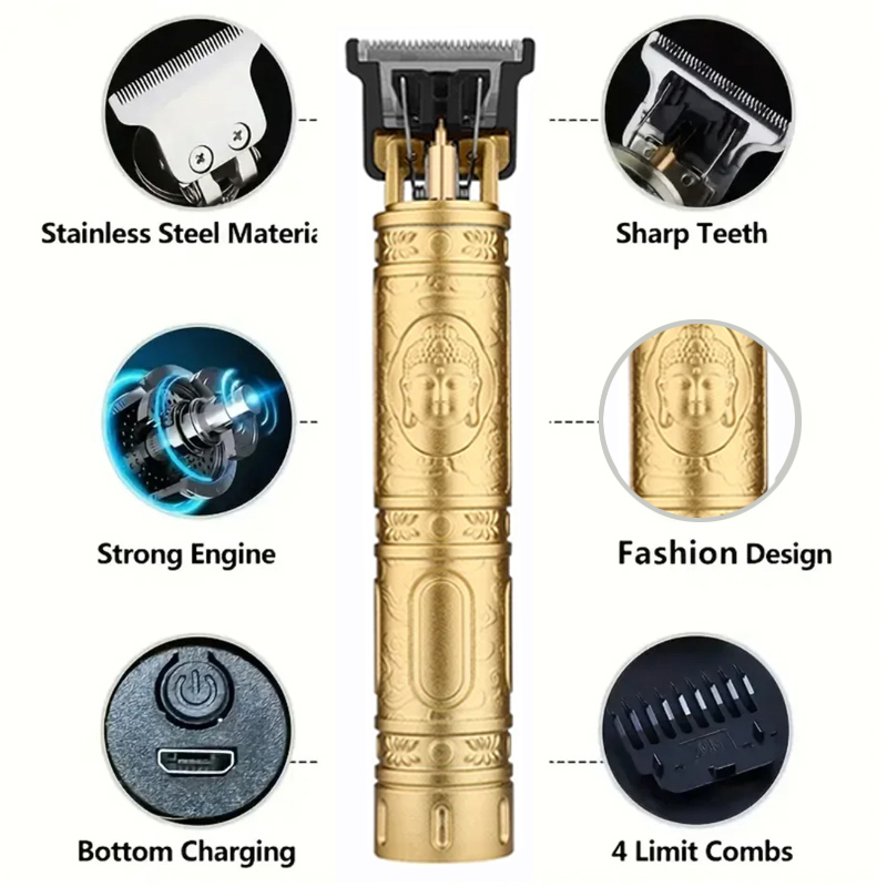 Cordless T9 Hair Trimmer for M - Men'S Grooming Haircut ulasan dan harga